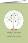 Christmas Greeting for Son and Fiancee Happy Birds Colorful Presents card