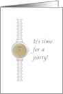 Invitation To Retirement Party Lady’s Wrist Watch card