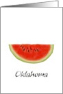 Oklahoma Watermelon State Vegetable Blank card