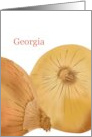Georgia Sweet Onion State Vegetable Blank card