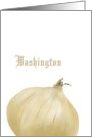 Washington Sweet Onion State Vegetable Blank card