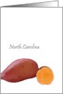 North Carolina Sweet Potato State Vegetable Blank card