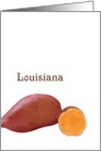 Louisiana Sweet Potato State Vegetable Blank card