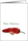 New Mexico Chili And Frijole State Vegetable Blank card