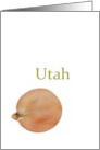 Utah Spanish Onion State Vegetable Blank card