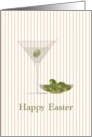 Easter Martini Decorated Olives card