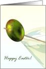 Decorated Olive on a Pick in a Dry Martini Easter card