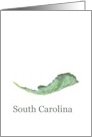 South Carolina Collard Greens State Vegetable Blank card