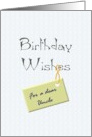 Birthday for Uncle Warm Wishes card