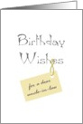 Birthday for Uncle-In-Law Warm Wishes card