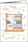 Birthday for Auditor Compliance Officer Counting Frame and Terms card