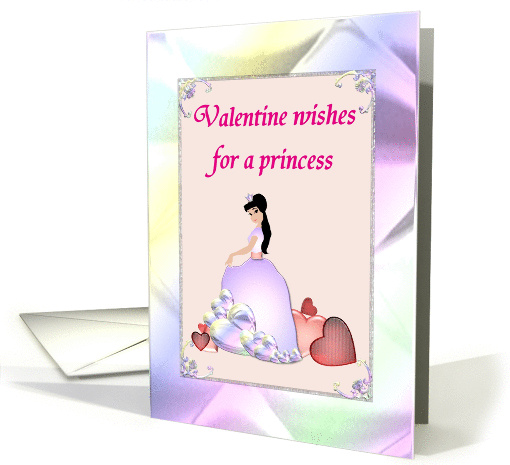 Princess Valentine young girl card (1016413)