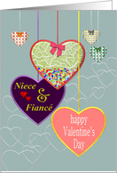 Valentine for Niece and Fiance Loving Hearts card