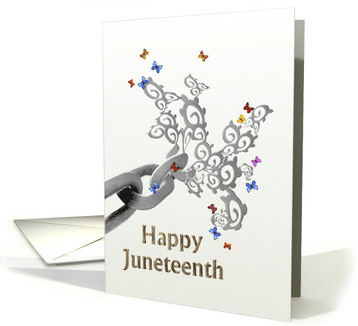 Celebrate Juneteenth Freedom Love and Respect for all Mankind card