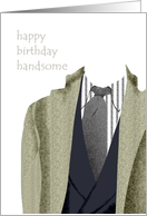 Birthday for Him, Shirt tie jacket and overcoat card