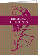 Floral Abstract Birthday card