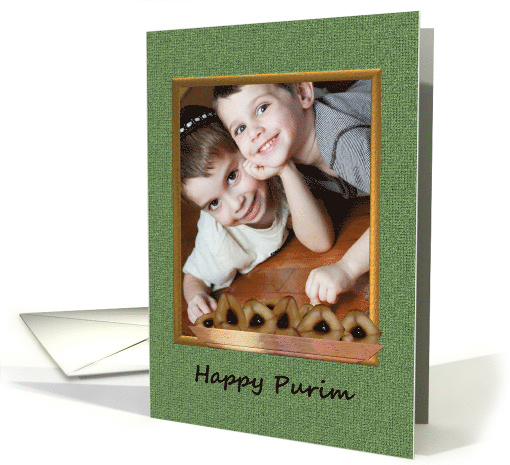 Purim Photocard Delicious Hamantashen card (1034077)