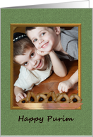 Purim Photocard Delicious Hamantashen card