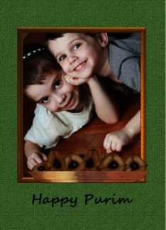 Purim Photocard Delicious Hamantashen