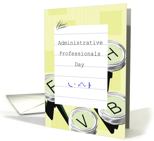 Administrative Professionals Day Secretary Shorthand... (1034505)