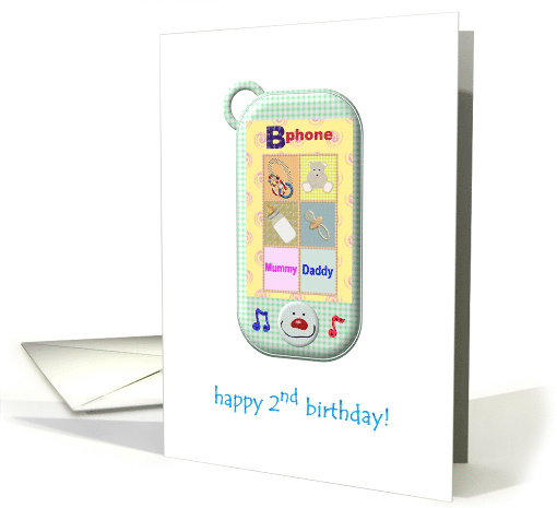 2nd Birthday Toy Smart Phone for Babies card (1037487)