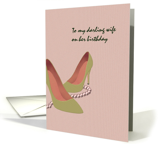 Birthday For Wife High Heels And Necklace card (1037567)