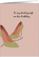 Birthday For Wife High Heels And Necklace card