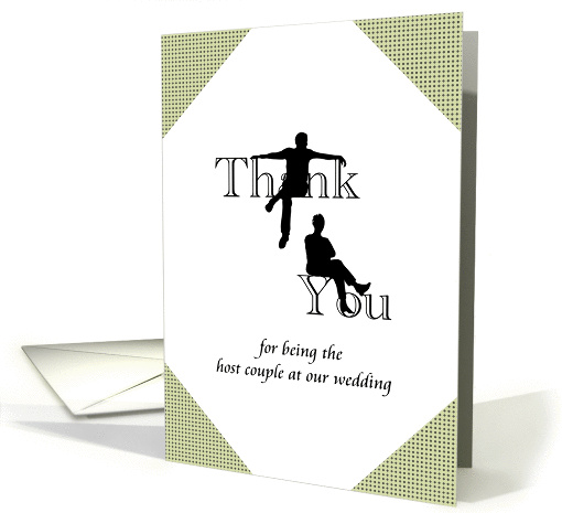 Thank you for being host couple at our wedding,... (1037673)