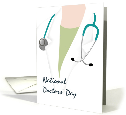 National Doctors' Day Sketch of Doctor with Stethoscope... (1038757)