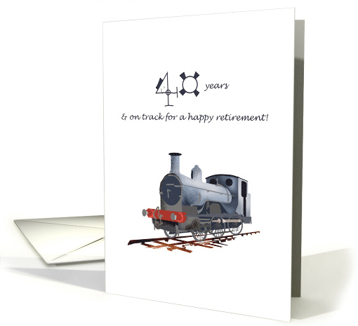 Retirement Party Invitation 40 Years With Railroad... (1039191)