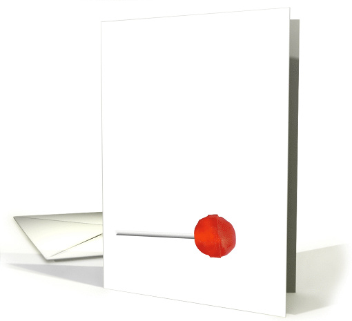 Raspberry Lollipop Blank card (1040103)