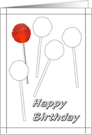 Birthday Coloring Card Lots Of Lollipops card
