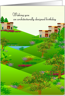 Birthday for Landscape Architect Ecologically Beautiful card