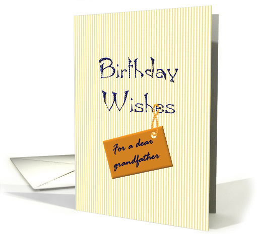 Birthday for Grandfather Warm Wishes card (1042017)