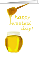 Sweetest Day, Jar of honey and honey spoon card