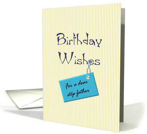 Birthday for Step Father Warm Wishes card (1042485)