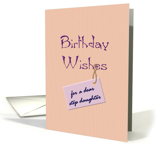 Birthday for Step Daughter Warm Wishes card (1042491)