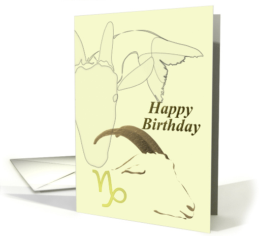 Capricorn Birthday Zodiac Sign Sea Goat card (1042927)