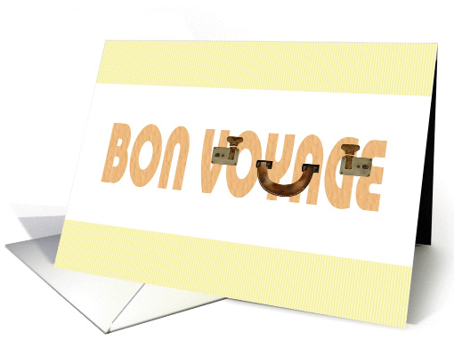 Bon voyage, Suitcase lock and handle card (1044395)