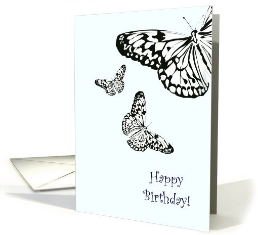 Birthday, Pretty butterflies card (1045815)