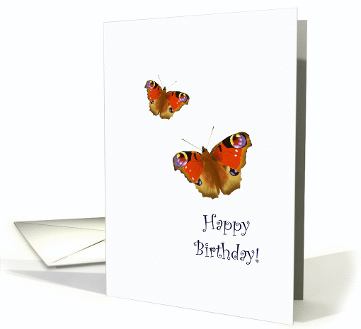 Birthday, Pretty butterflies card (1045825)