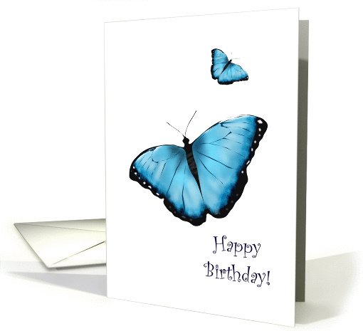 Birthday, Pretty butterflies card (1045831)