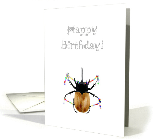 Birthday, beetle greeting card (1049121)