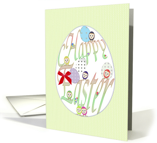 Easter Eggs and Cute Easter Owls card (1055259)