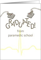 Announcing Graduation From Paramedic School Defibrillator card