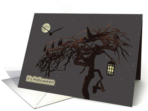 Halloween All Things Spooky On A Gnarled Tree card (1059871)