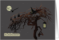 Halloween All Things Spooky On A Gnarled Tree card