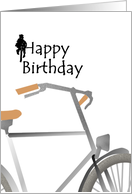 Birthday Love Of Cycling Cyclist And Bicycle card