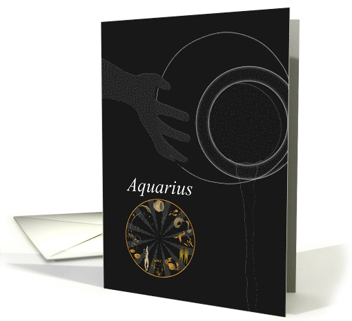 Aquarius Zodiac Star Sign Blank card (1064899)