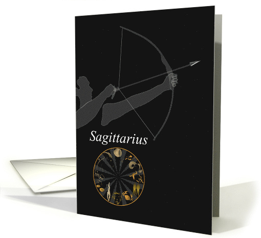 Sagittarius Zodiac Star Sign Blank card (1064927)